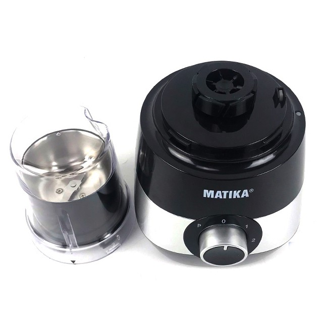 Máy xay ép đa năng Matika MTK-3145 với các chức năng xay sinh tố, ép trái cây, cắt lát, thái sợi