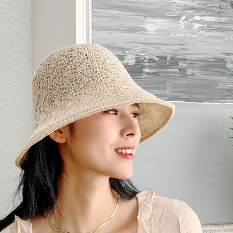 Nón Tai Bèo Rộng Vành Chống Nắng Thiết Kế Đục Lỗ Thanh Lịch Cho Hoạt Động Ngoài Trời