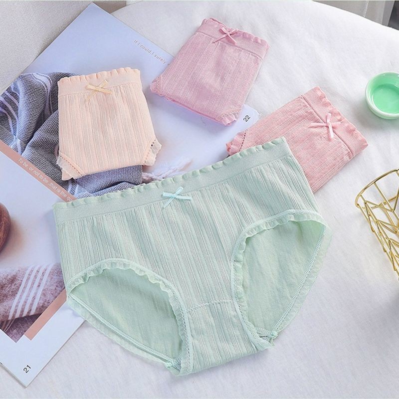 Quần Lót Nữ Cotton nâng mông, Quần chíp nữ Siêu Thấm Hút Mồ Hôi chống khuẩn thoải mái nhiều màu-QL09