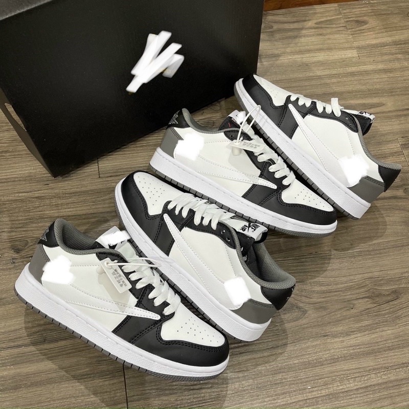 Full bill box+quà tặng🎁Giày sneaker travis trắng xám phối đen thể thao nam nữ