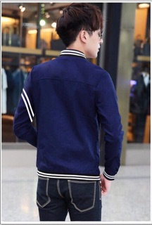 Kman Áo Khoác Kaki Viền Bomber