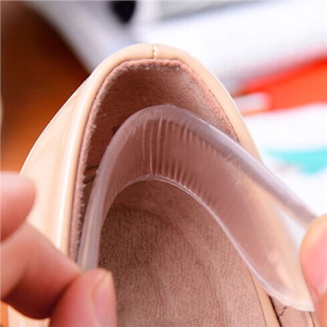 Lót giày silicon chống đau gót chân( 2 miếng)