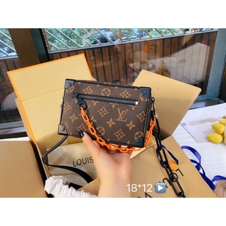 Túi đeo chéo LV Trunk Louis-Vuitton da thật cao cấp Au nhập khẩu new fullbox