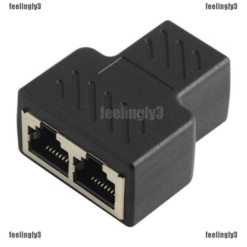 ❤ADA❤ Ổ chia mạng LAN thành 2 cổng RJ45 TO