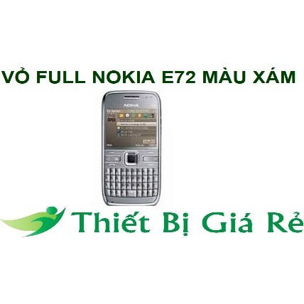 VỎ FULL NOKIA E72 MÀU XÁM