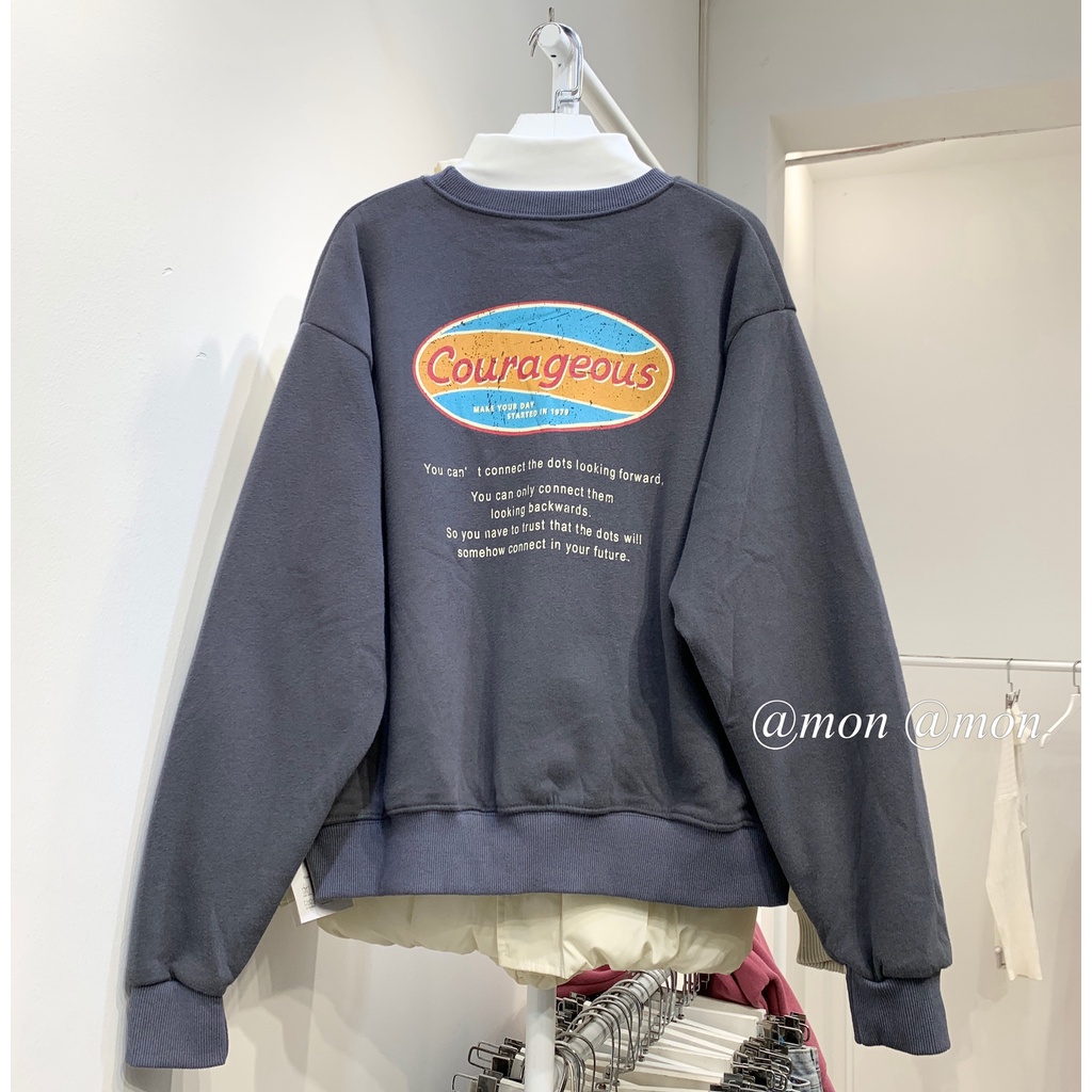 2101092 Áo sweater nỉ nhung dáng ngắn, áo nỉ nữ ulzzang freesize