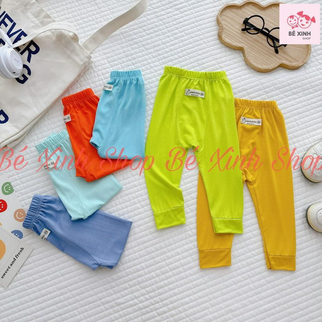 Quần Dài Thun Lạnh Cho Bé Trai Bé Gái Peekaboo  Quần Dài Mặc Tả Thun Lạnh Mùa Hè Cho Bé Trai Gái QUẦN DÀI BỈM
