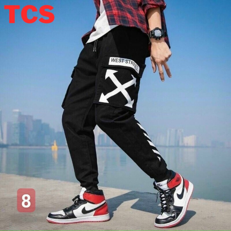 Quần Jogger ,Quần Kaki Túi Hộp Cao Cấp Mới Thời Trang Hàn Quốc,Phong Cách Thể Thao TCS đen