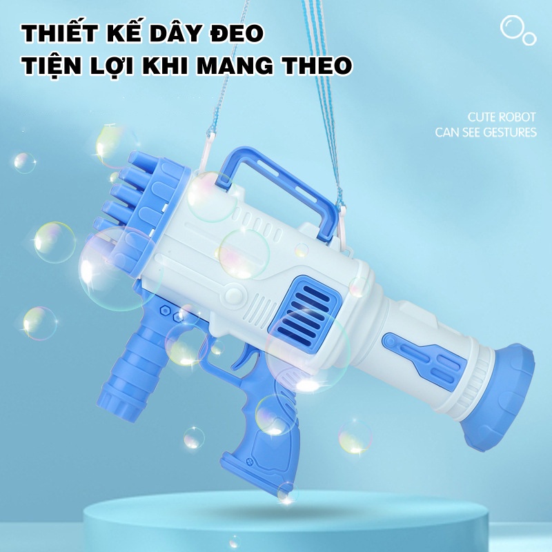 Đồ chơi máy tạo bong bóng 32 nòng giúp tạo rừng bong bóng thú vị