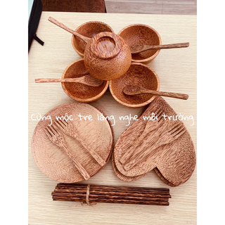 Dĩa gỗ dừa mỹ nghệ