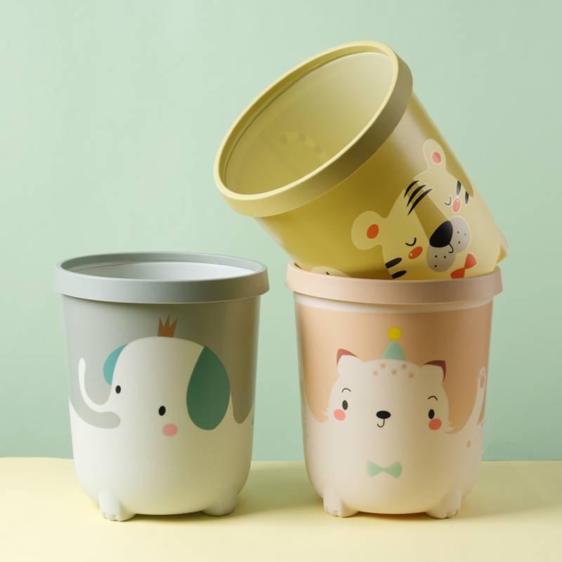 Thùng Đựng Rác Nhựa Hoạt Hình Cho Bé K3 Mới - Sọt Rác Xinh Decor 25x21.5cm
