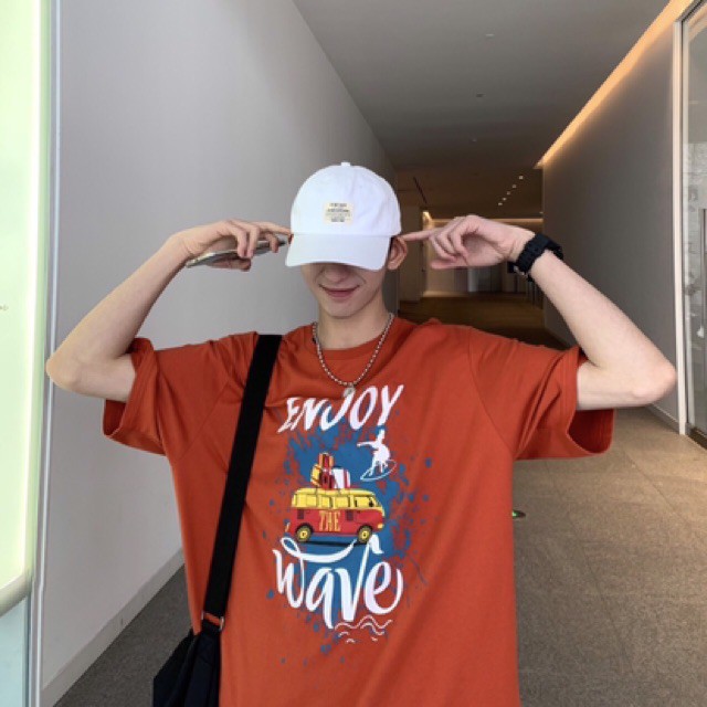 Áo phông tay lỡ unisex nam nữ Enjoy Wave F17 | BigBuy360 - bigbuy360.vn