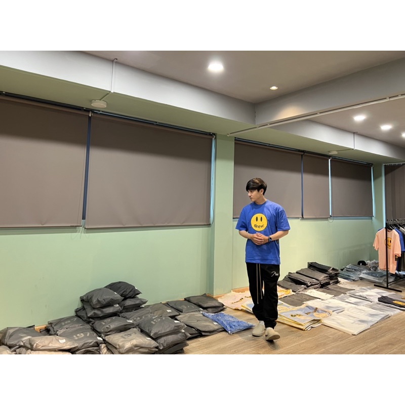 🌟 - Áo thun  Drewhouse bản mặt cười Mascot 2 màu đỉnh nhất, Drewhouse Mascot Tee