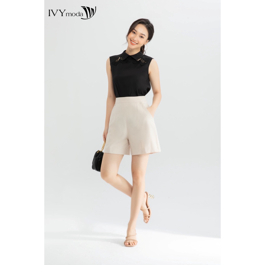 Áo kiểu phối ren nữ IVY moda MS 16M6540