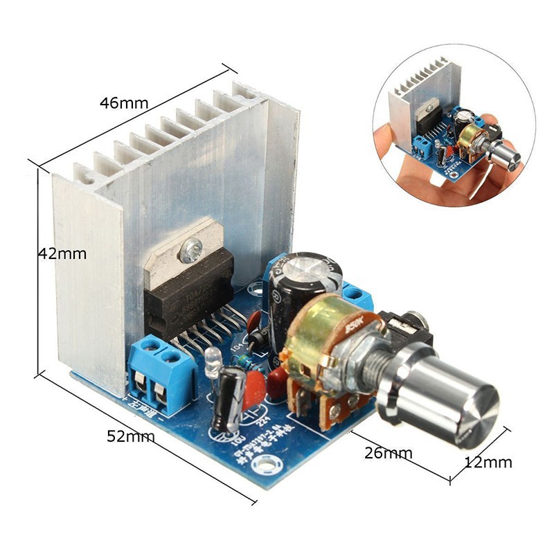 Module khuếch đại âm thanh TDA7297 AC/DC 12V 15W+15W 2.0