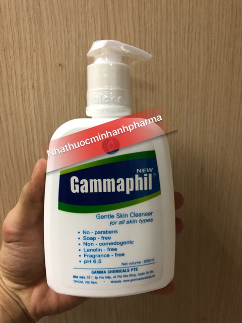 Gammaphil 500ml ( sữa rửa mặt cho da nhạy cảm , da mụn )