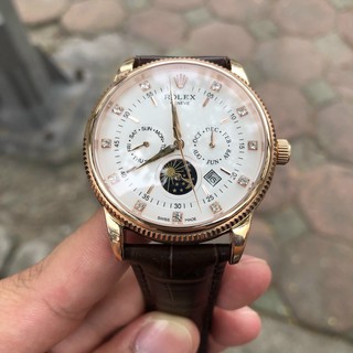 Đồng hồ nam rolex ra55 máy cơ automatic nhật full 6 kim