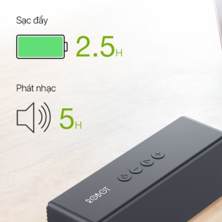 Loa Bluetooth ROBOT RB420 Công Suất 10W Nghe Nhạc Đỉnh Dung Lượng Pin Lớn - Hỗ Trợ Thẻ MicroSD/USB/AUX