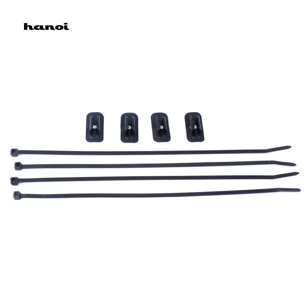 Bộ 4 đai giữ dây phanh xe đạp có ốc vít lắp đặt tiện lợi