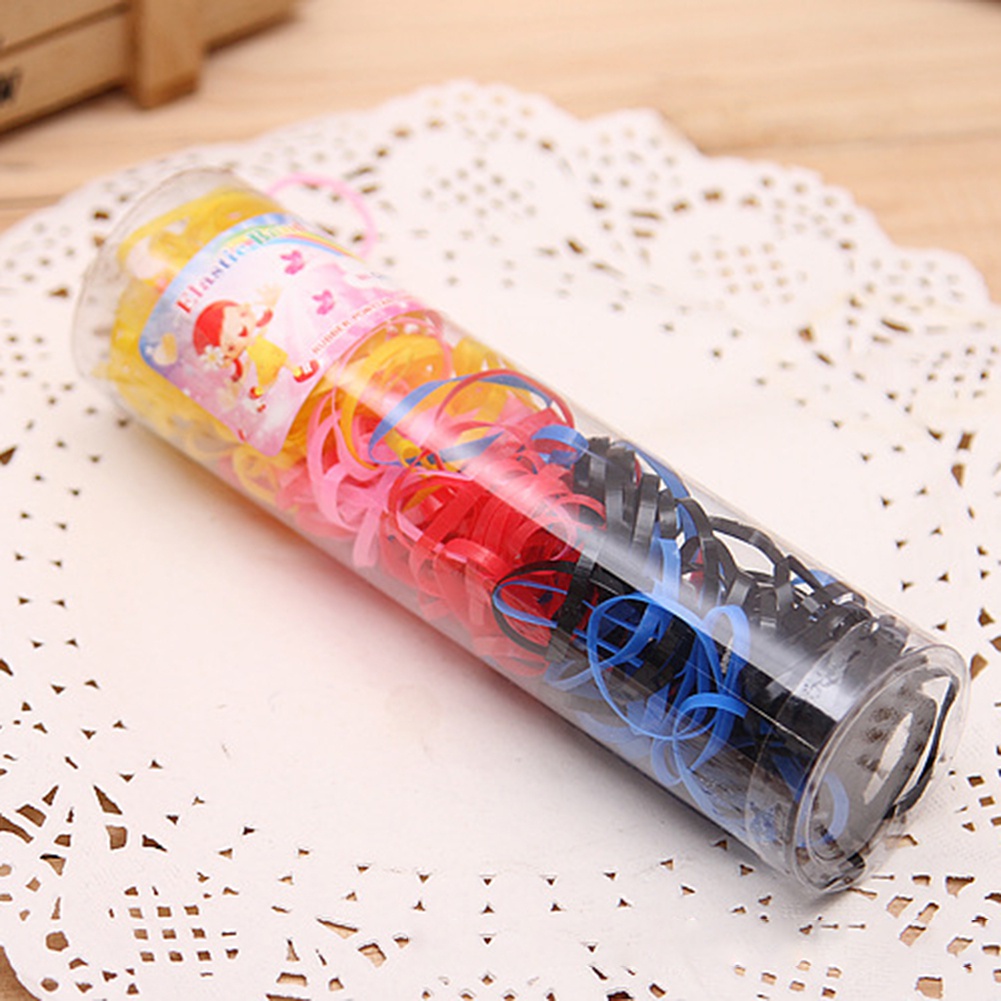 Bộ 220 Dây Thun Buộc Tóc Nhiều Màu Sắc