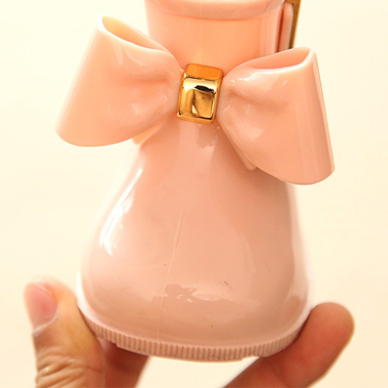 Giày Bốt Cao Su Đi Mưa Đính Nơ Xinh Xắn Chống Thấm Nước Cho Bé