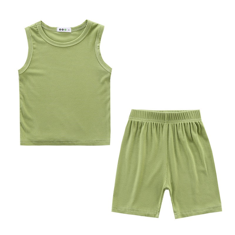 Set Áo Thun Không Tay + Quần Short Thời Trang Cho Bé