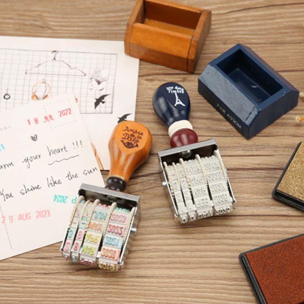 PEWANY Con Lăn Gỗ Dùng Trang Trí Sổ Tay DIY Nắp Lật