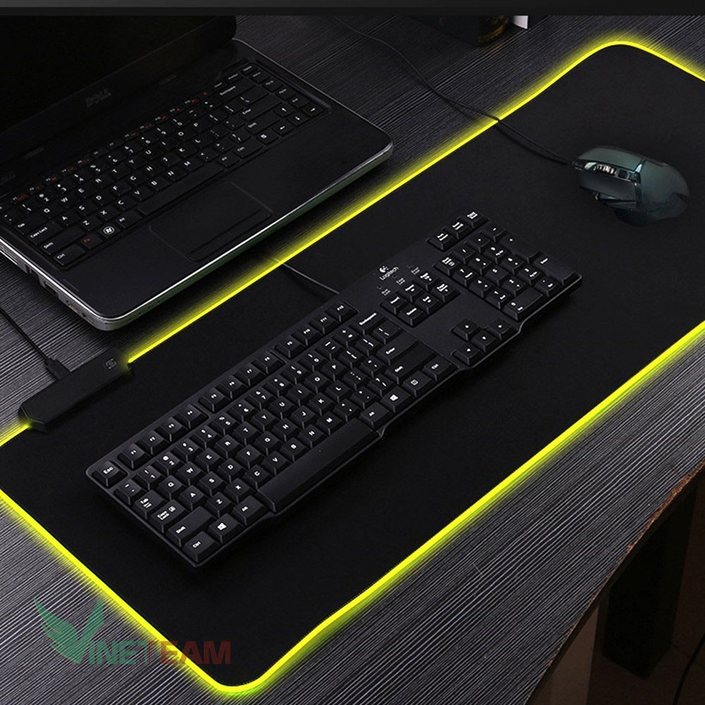 Miếng Lót Chuột LED RGB - Mousepad Led RGB Full Size, Nhiều Chế Độ