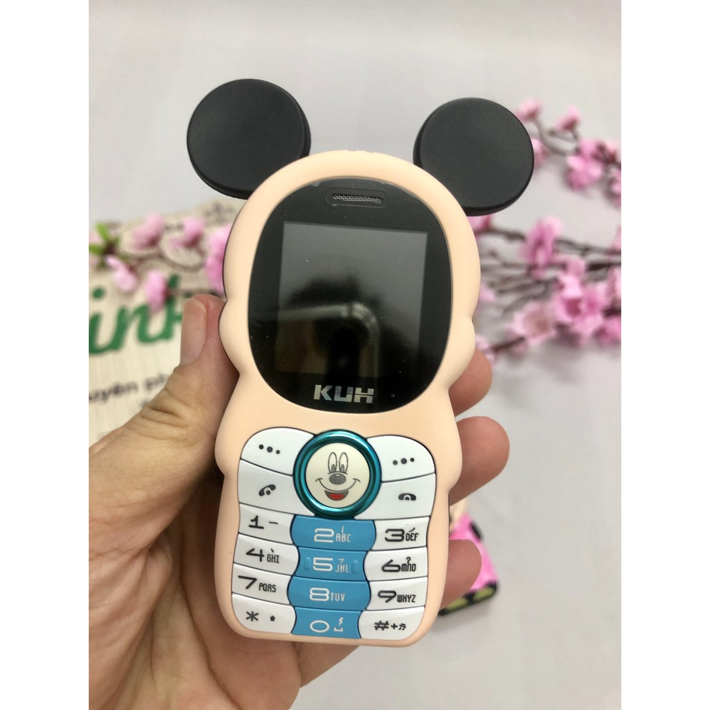 Điện Thoại Chuột Mickey T21 Mini độc lạ 2sim đèn sáng cực kỳ đẹp mắt | BigBuy360 - bigbuy360.vn