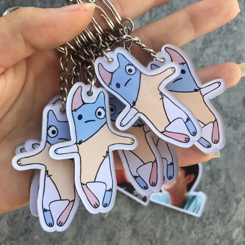 Móc khóa cắt mika bé Thúi Nong Nao của Nanon & Ohm phim Bad Buddy