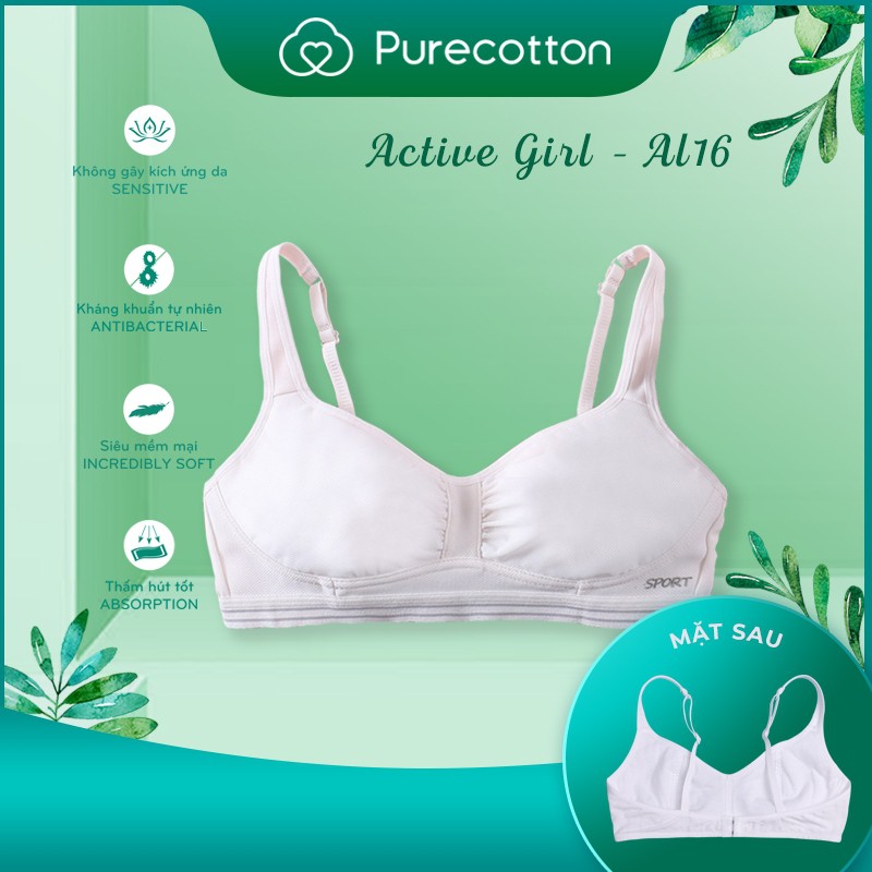 Bộ sưu tập SPORTY CHIC áo lót học sinh Purecotton chất liệu cotton cao cấp PC029