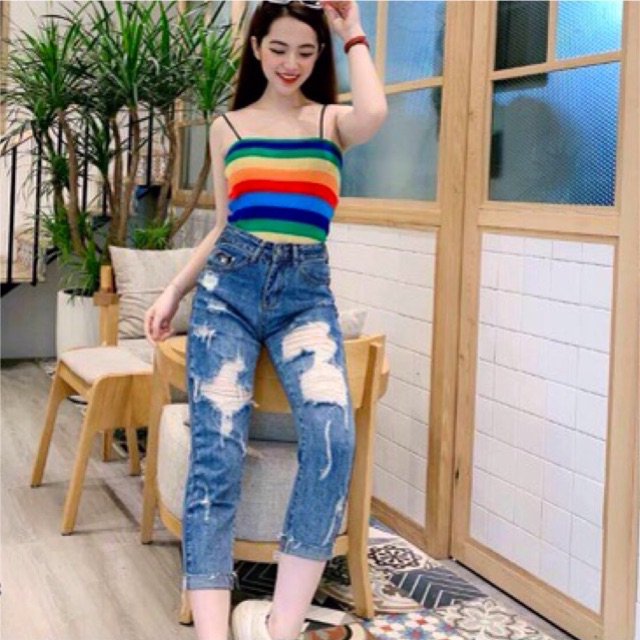 [Mã FAMAYWA giảm 10K đơn 50K] [VIDEO] Áo 2 dây bún croptop 7 màu | BigBuy360 - bigbuy360.vn