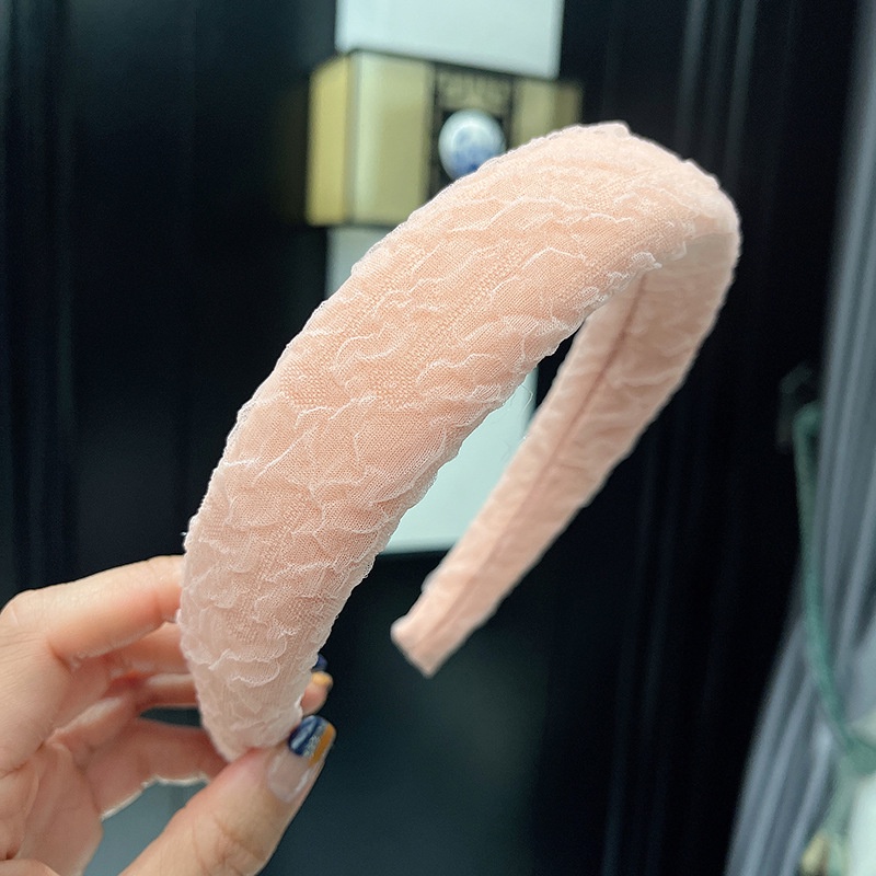 Băng Đô Rửa Mặt Bằng Xốp Lưới Màu Kẹo Phong Cách Hàn Quốc Mới Cho Nữ