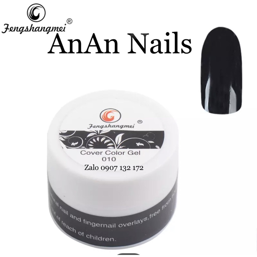 Gel Vẽ Đen Trắng Siêu Đặc, gel vẽ móng ,dụng cụ nail giá rẻ