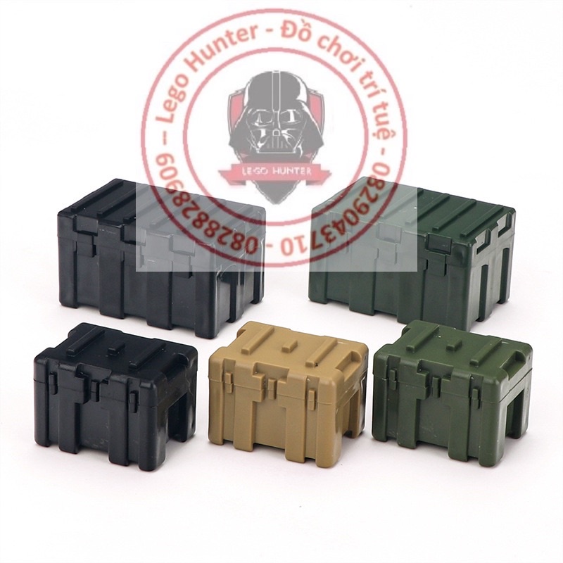 Army weapon box phụ kiện lính : Hòm đựng trang bị minifigures