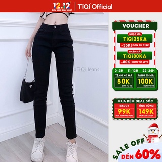 Quần Jeans siêu co giãn đen cao cấp TiQi Jeans