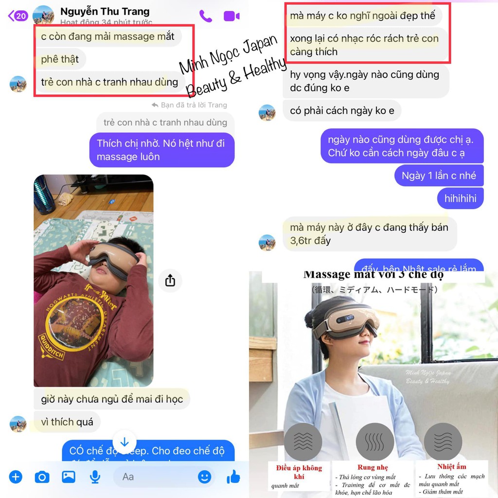 Máy massage mắt quốc dân - Breo isee 16 Nhật Bản