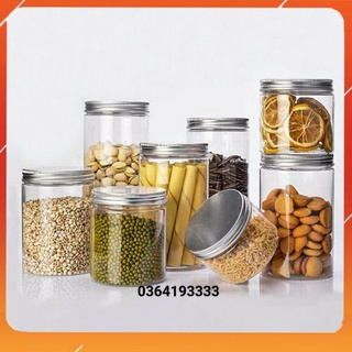 GIÁ SỈ Hũ nhựa pet nắp nhôm, hộp nhựa, lọ nhựa đựng hạt 200ml 250ml 500ml 600ml 700ml 800ml 900ml 1 lít 1200ml 1500ml