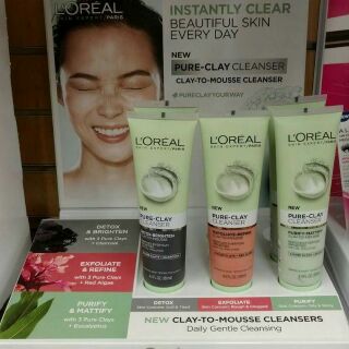 Sữa rửa mặt kết hợp massge đất sét L'oreal