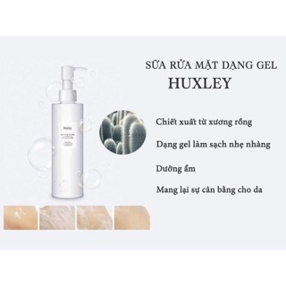 Sữa rửa mặt dạng gel huxley