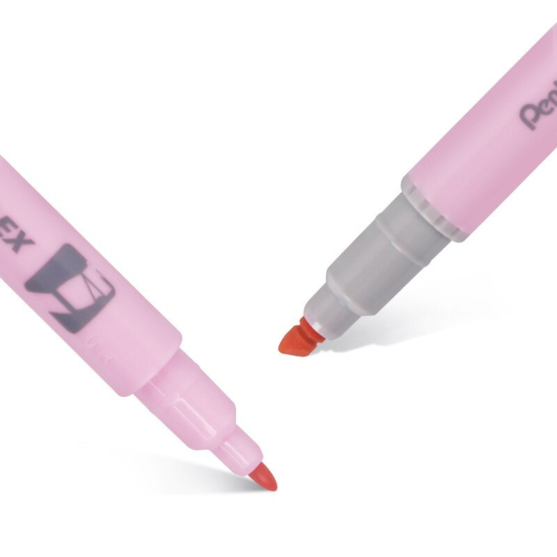 Bút đánh dấu highlight Pentel Pastel SLW11P, 2 đầu ngòi