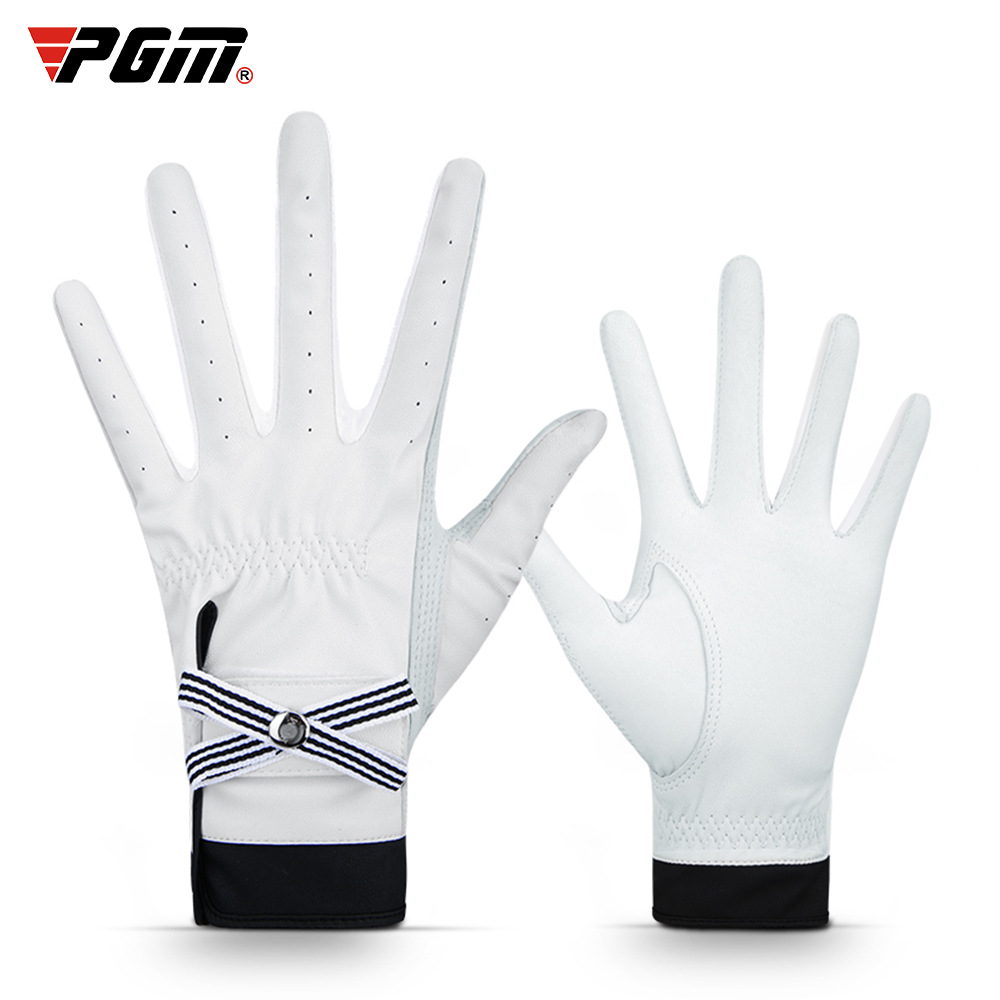 1 Đôi Găng Tay Da Cừu Thoáng Khí Chống Trượt Cho Nữ Chơi Golf