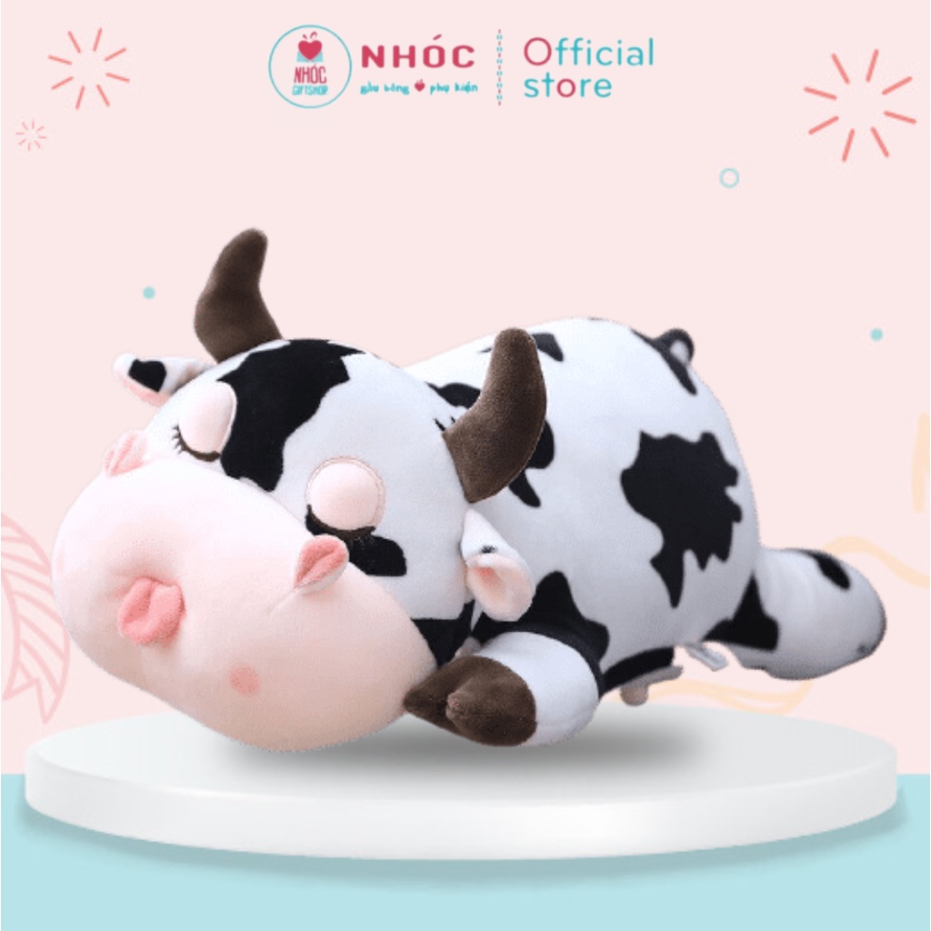Thú bông Bò sữa lông mịn Hàng Cao Cấp An Toàn Cho Bé - NHÓC