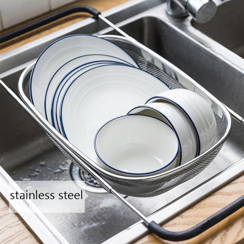 Dụng cụ lọc Sweejar thoát nước bồn rửa chén bằng inox có thể thu gọn tiện dụng