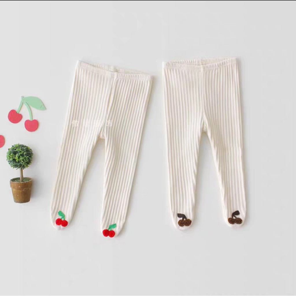 [RẺ NHẤT SHOPEE] Quần legging cotton liền bàn sơ sinh, quần tất liền bàn sơ sinh cho bé gái hàng Quảng Châu loại 1