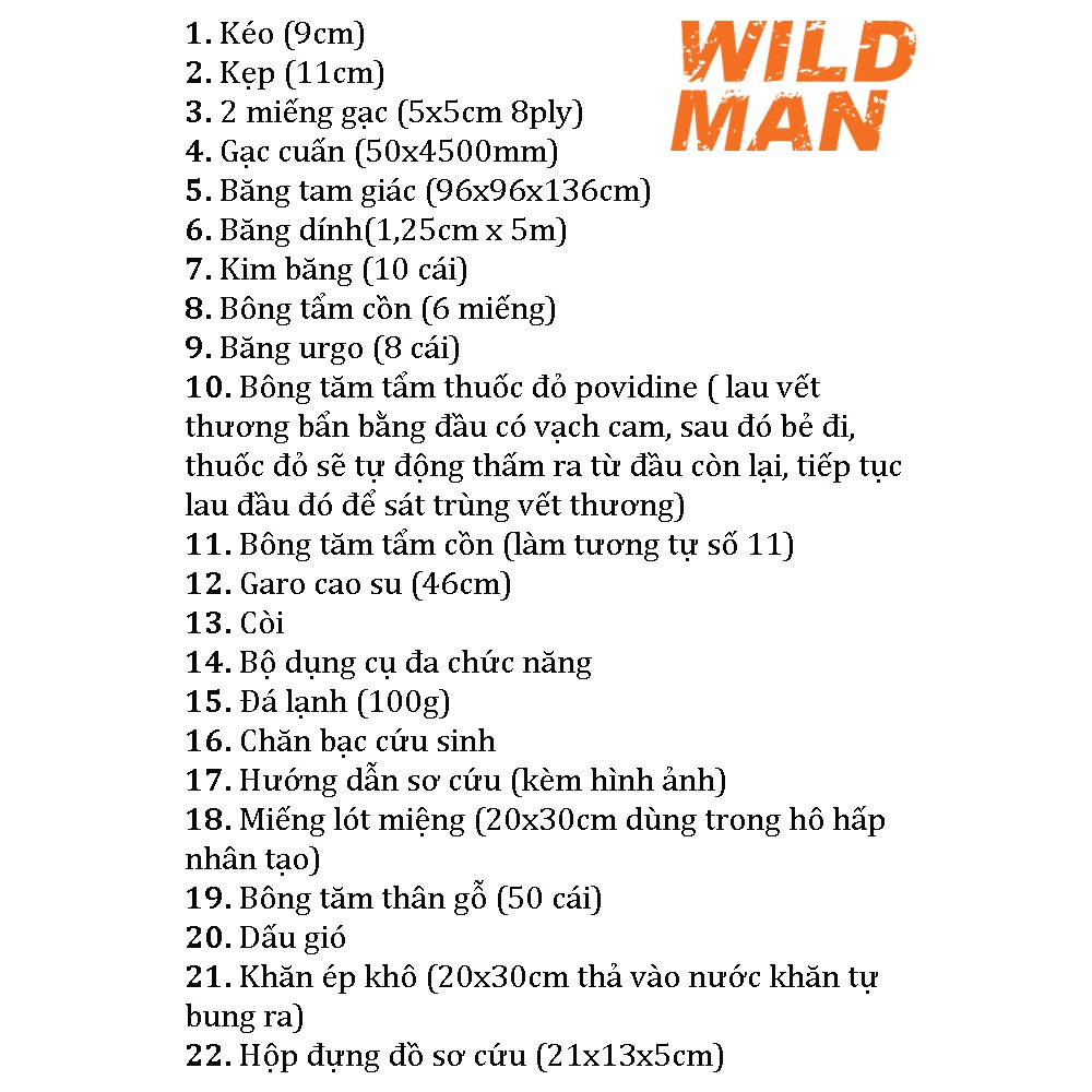 Túi sơ cấp cứu y tế 21 vật dụng | BigBuy360 - bigbuy360.vn