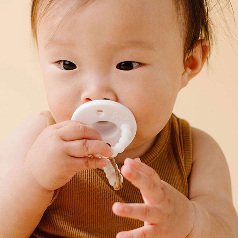 Bộ 2 Kẹp Núm Vú Giả Bằng Silicone Chuỗi Hạt Cho Bé Sơ Sinh