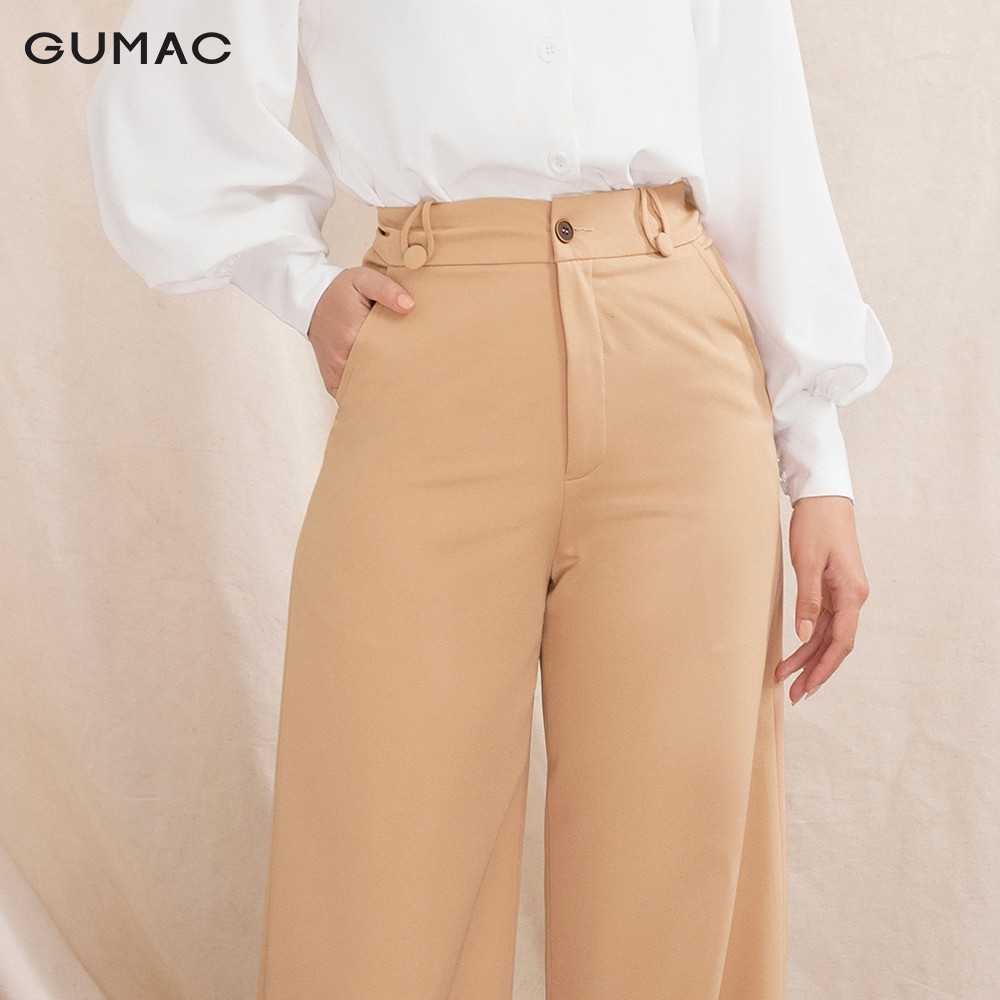 [Mã WABRGU72 giảm 10% tối đa 50k đơn 250k] Quần tây nữ ống rộng đĩa kiểu QA1098 GUMAC | BigBuy360 - bigbuy360.vn