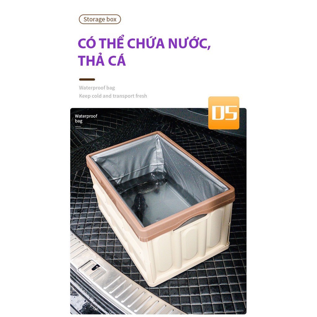 Thùng đựng đồ gấp gọn đa năng - Thùng nhựa đựng đồ cốp sau ô tô - Siêu tiện lợi, nhựa PP cao cấp | BigBuy360 - bigbuy360.vn