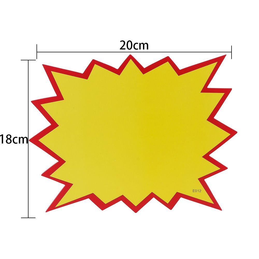 PEWANY Set 10 Thẻ Giấy Ghi Chú Giá Cả Phải Chăng Màu Vàng Đỏ Dùng Trong Siêu Thị